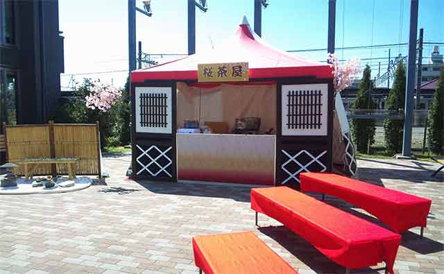 会場装飾例（茶屋）