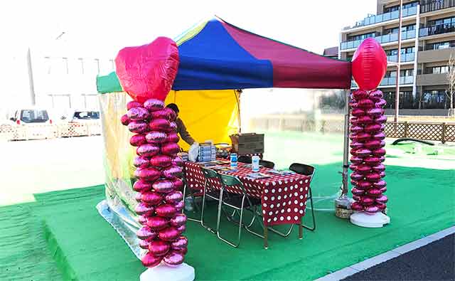 テントやテーブル等の機材や備品もお任せください