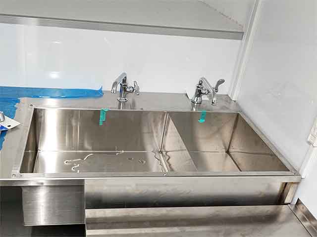 CAFE COCO様キッチンカー 2槽シンク