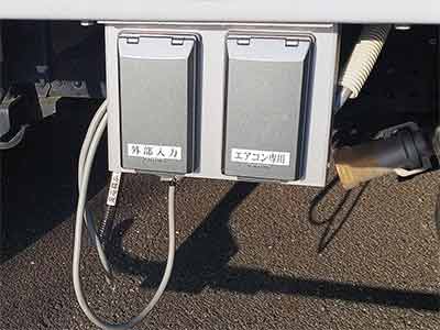  外部電源引き込み口 